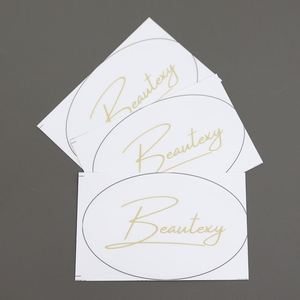 Etiquetas Adhesivas Brillantes con Logotipo, Mini Letras Personalizadas, Impresión de Etiquetas en Rollo Resistentes al Agua, Etiqueta Autoadhesiva Transparente con Lámina Dorada, Etiqueta Privada - Product Image 3