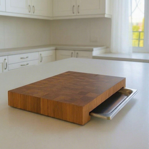 Planche à découper rectangulaire en bois d'acacia de qualité supérieure, fabriquée à la main, durable, épaisseur 1,2 cm, passe au lave-vaisselle, pour la maison et les restaurants - Product Image 1