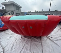 Jouet aquatique gonflable commercial en forme de crabe à bascule |   Bateau à bascule flottant pour parc aquatique, piscine, location et événements