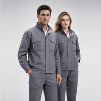 Ensemble uniforme de travail homme printemps/automne – Veste en polyester durable et combinaison de protection pour usines électroniques