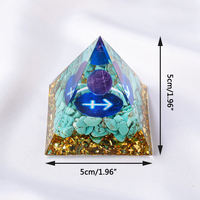 Vente en gros d'artisanat en cristal naturel, pierres naturelles, pyramide des douze constellations Reki pour la méditation, idéale pour les cadeaux