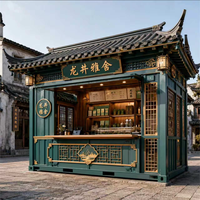 Maison conteneur de style chinois traditionnel 20 pieds et 40 pieds, conception 3D, haute qualité, prix bas, facile à installer et durable