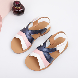 Sandales d'été colorées pour filles, design personnalisé, fabrication OEM, sandales plates à lanière cheville, style princesse, pour fêtes - Product Image 2