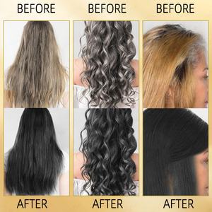 <span class=keywords><strong>Champú</strong></span> Tinte Natural para el Cabello Negro con Ingredientes Herbales, Sin Amoníaco, para Cabello Gris, para Mujeres y Hombres - Product Image 4