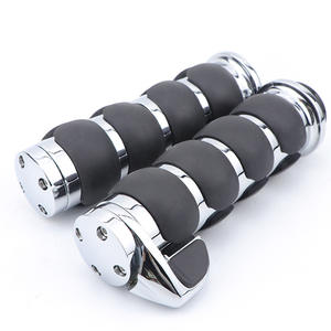 Stainless Steel Anti-Slip Right Handlebar Throttle Sleeve 25mm Vintage Modified Pointed <b>Grip</b> Off-Road <b>Motorcycle</b> Body - Product Image 3