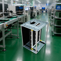 Chariot de manutention antistatique à 50 couches pour chargement/déchargement de cartes PCB SMT, plateau de petite taille, cadre compact, Suzhou