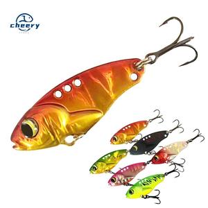 CHEERY 5g-10g <span class=keywords><strong>Esche</strong></span> <span class=keywords><strong>Artificiali</strong></span> in Rame Rivestito in Piombo, Vibrazione Tremolante, Jack Vib con Paillettes, Ami da Pesca per Pesci Mandarino - Product Image 1