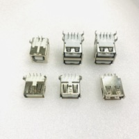 Conector hembra micro USB SMD de 4 pines a conector USB tipo B