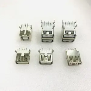 4 pinos SMD Micro USB conector fêmea USB A B tipo conector