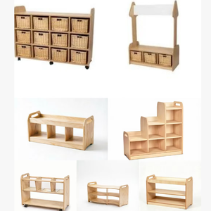 Set Moderno di Tavolo <span class=keywords><strong>e</strong></span> Sedie in Legno per Asilo Nido Montessori, Arredamento per Scuola Materna <span class=keywords><strong>e</strong></span> Centro di Apprendimento - Product Image 2