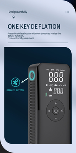 צמיג Inflator נייד מדחס אוויר <span class=keywords><strong>12V</strong></span> DC/110V AC רכב צמיג משאבת אוויר מזרן מיטות, סירות עם אינפלציה ודפלציה מצב - Product Image 3