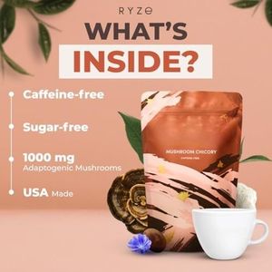 Café Keto Descafeinado con Raíz de Achicoria y 6 Hongos Adaptógenos Orgánicos para Energía y Digestión - Product Image 2