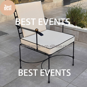 Chaise <span class=keywords><strong>de</strong></span> <span class=keywords><strong>jardin</strong></span> industrielle moderne en <span class=keywords><strong>fer</strong></span>, mobilier d'extérieur pour terrasse, idéal pour hôtels, entrepôts, cours, balcons et projets commerciaux - Product Image 4