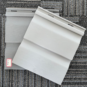 Paneles de pared de revestimiento de <span class=keywords><strong>vinilo</strong></span> de PVC de alta calidad, decoración de pared <span class=keywords><strong>exterior</strong></span>, revestimiento similar a la madera, resistente a los rayos UV para EE. UU. África América - Product Image 1