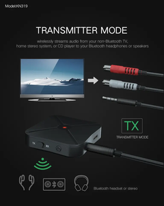 Kn319 giá thấp <span class=keywords><strong>Bluetooth</strong></span> Phụ kiện âm thanh 2 trong 1 AUX jack không dây Transmitter <span class=keywords><strong>Receiver</strong></span> - Product Image 4