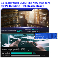 قرص صلب M.2 NVMe 2280 عالي الجودة لترقية أجهزة الكمبيوتر المحمولة والمكتبية، سريع القراءة والكتابة، PCIe Gen3 Gen4 SSD