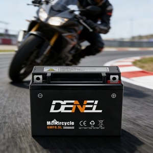 <span class=keywords><strong>Batterie</strong></span> de démarrage pour moto DENEL 6MF9A 12V 9Ah AGM sans entretien, scellée, au plomb-acide, neuve, garantie 1 an, noire - Product Image 2