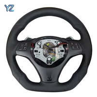 Volant chauffant et vibrant en cuir YZ pour BMW E90 E60 E46 E92 M3 E87 E39 X5 E70 X6 E71 E82 E93 E36 E91 pour BMW Série E