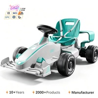 Nuevo Go Kart Eléctrico para Niños, Recargable, con Rotación de 360 Grados y Control Remoto, para Niños y Niñas