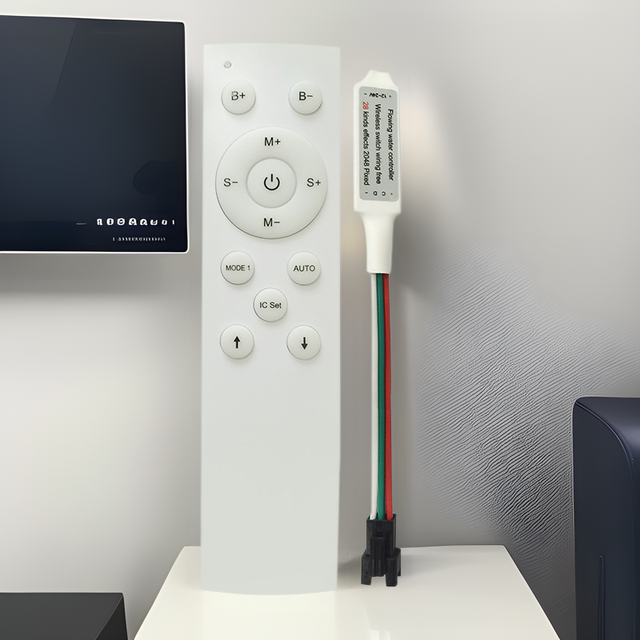 LED Controller Flowing Water Backflow Adjustable Brightness Speed 2-Button/3-Button Strip Light Home LED Light Control Wireless
