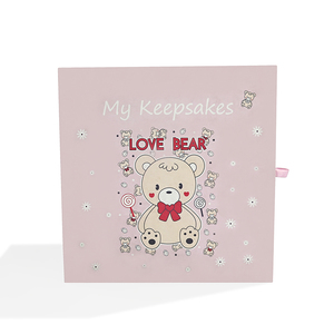 Biodegradable Luxury Baby <b>Memory</b> Gift <b>Box</b> Set with Accessories Custom Design Handmade Newborn Keepsake <b>Box</b> - Product Image 2