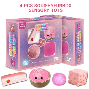 Set di 8 Squishy Divertenti, <span class=keywords><strong>Giocattoli</strong></span> Sensoriali Antistress, Scatola Misteriosa, <span class=keywords><strong>Giocattoli</strong></span> a Lenta Risalita <span class=keywords><strong>per</strong></span> Alleviare lo Stress, Personalizzabili - Product Image 3