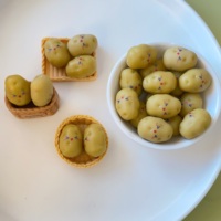 Petites pommes de terre miniatures réalistes en 3D, ornements adorables en résine pour la décoration de la maison, du jardin et des fêtes
