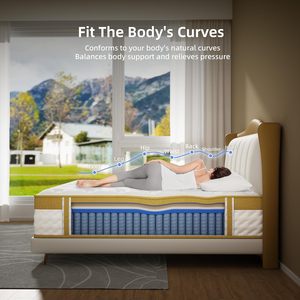 12 Inch Gel Cao Su Bộ Nhớ Bọt Cao Cấp Nhập Khẩu Bán Buôn Giường Hiện Đại Nệm Đồ Nội Thất Nhà Trong Một Hộp Mùa Xuân Nệm Vua Kích Thước - Product Image 5