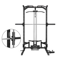 Barre de traction portable multi-poignée intégrée rack de puissance solide Smith Machine Station multifonctionnelle