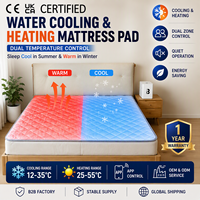 Surmatelas rafraîchissant à circulation d'eau pour lit, système de refroidissement pour les sueurs nocturnes et un meilleur sommeil avec 8 options de réglage du sommeil