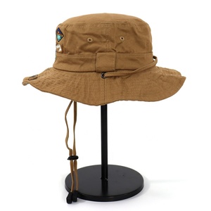 Thiết kế thêu logo trại xô hat, cotton twill bên ngoài thể thao Sun hat với chuỗi, tùy chỉnh co-xây dựng thương hiệu sự kiện hat - Product Image 2