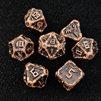 Ensemble de dés Fantasy Relic 7 pièces, dés polyédriques pour jeux de rôle et jeux de société DND