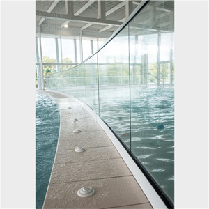 Balustrade en verre sans cadre avec profilé en U en aluminium pour balcon <span class=keywords><strong>de</strong></span> villa moderne, <span class=keywords><strong>terrasse</strong></span> <span class=keywords><strong>de</strong></span> centre commercial, <span class=keywords><strong>terrasse</strong></span> sur le toit, barrière <span class=keywords><strong>de</strong></span> sécurité extérieure - Product Image 4