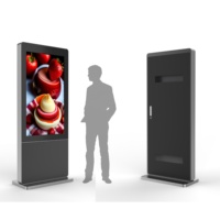 Écran tactile LCD publicitaire extérieur étanche IP65 de 65 pouces à haute luminosité 3500 nits, très demandé pour les centres commerciaux