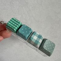 Kawaii PBT Keycap Mechanical Switch Clicker ASMR Suara Penghilang Stres Dekompresi Keyboard Portabel Mainan Gantungan Kunci Fidget