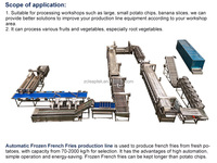 Ligne de production de croustilles entièrement automatique de 100 à 2000 kg/h Machines de traitement des frites alimentaires