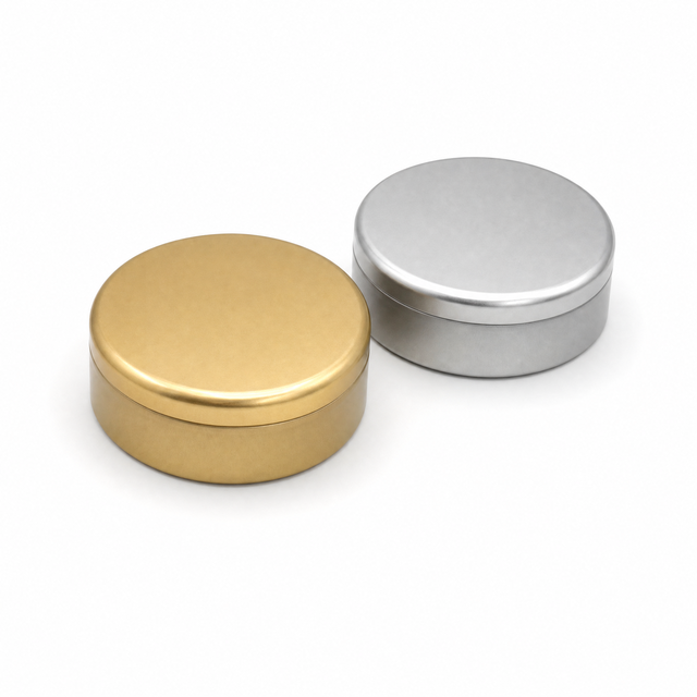 Wholesale Custom Round Food Grade Tin Container 145x50 mm Gold Silver Tinplate Biscuit Chocolate Candy Tin Box OEM ODM