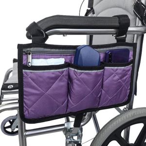Baby Carriage Wheeled Chair Armrest Side Storage Bag Reflective Strip Storage Wheelchair Hanging Bag <b>Cube</b> - Product Image 3
