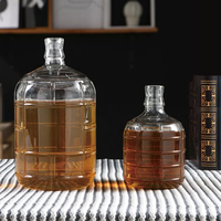 Conteneur en verre pour la fermentation du vin, transparent, 1 gallon, 3 gallons, 5 gallons, 6 gallons, carafe
