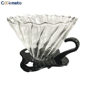 Ấm đun nước 850 ml V02 Kính lọc nhỏ giọt Máy xay cà phê Hướng dẫn sử dụng máy pha cà phê công cụ thiết lập với bộ đếm thời gian - Product Image 4