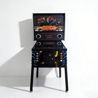 Console de jeu virtuelle AC DC Pinball Machine Premium 4K, 1300 jeux, effets sonores haute définition, musique classique, multiples actions