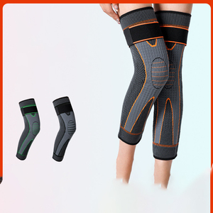 Compression jambe genouillères soutien allonger rayure Sport manchon arthrite douleur articulaire protecteur élastique genouillère orthèse volley-ball - Product Image 2