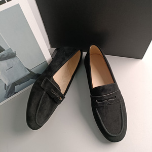 Chaussures Leopold en cuir véritable - Chaussures en cuir à bout rond et talon bas, souples et confortables pour le printemps et l'automne - Product Image 1