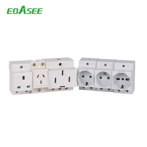 <span class=keywords><strong>Enchufe</strong></span> Schuko Tipo Alemán EBASEE EBSA3 con Toma Modular para Riel <span class=keywords><strong>DIN</strong></span>, 250V 25A, Protección IP20, CE - Product Image 6