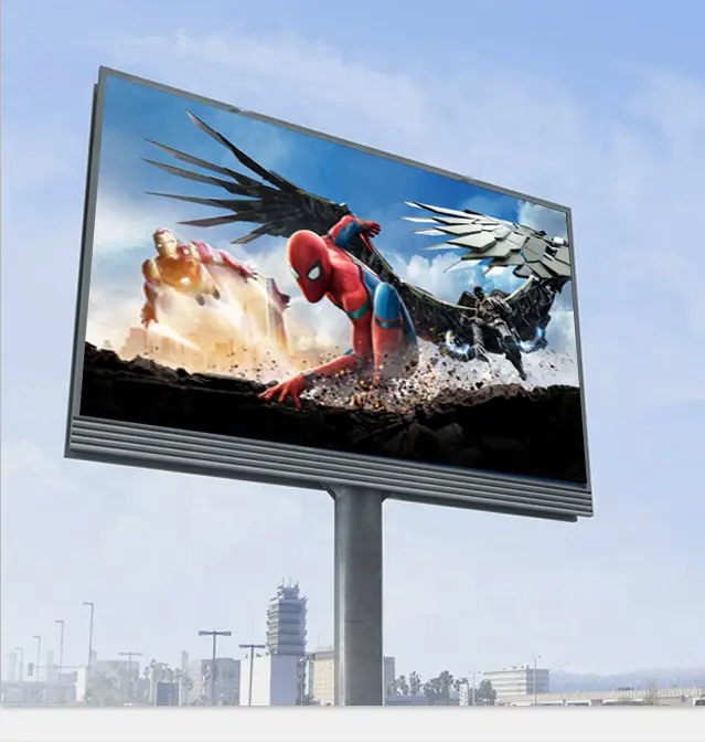 6ft x 4ft video reklam led ekranlı pano P6.35 P8 ön erişim hizmeti akıllı açık led ekran ekran