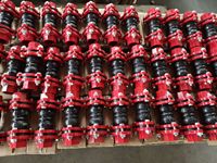 Nouveautés : Joint en caoutchouc NBR à haute élasticité, matériau zincé, avec filetage triangulaire rouge, pour usage industriel, flexible, DN15-DN80, 1 pièce