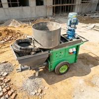 Machine à projeter du ciment et du béton durable 220V avec un flux uniforme pour les travaux de murs extérieurs
