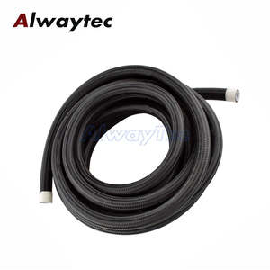 <span class=keywords><strong>E85</strong></span> AN6 Raccord droit en PTFE pour tuyaux en acier inoxydable tressé AN6 PTFE Kit de conduite de carburant - Product Image 4