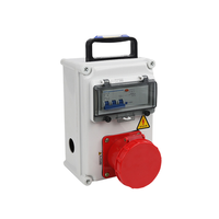 Boîte de distribution d'énergie pour la construction, IP66, étanche à la poussière, ignifuge, boîte de prise industrielle, MCB 16P 32A