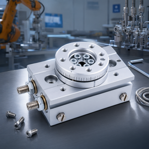 Actionneur rotatif pneumatique MSQB 10A 20A 30A 50AR en aluminium, réglable de 0 à 180 degrés pour robot de moulage par injection - Product Image 2